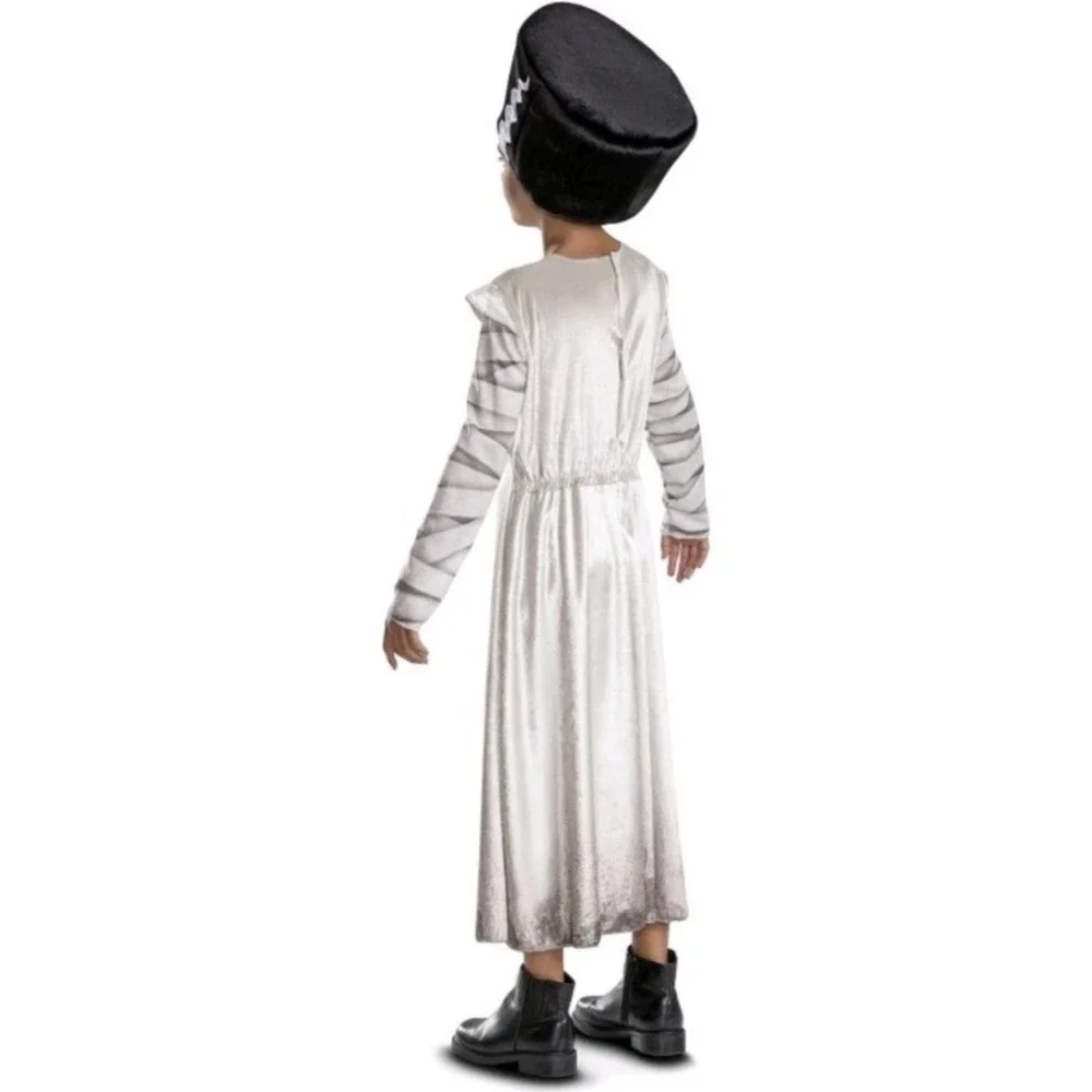 Universal Monsters Bride of Frankenstein Costume Halloween Child Size S 4-6X NEW